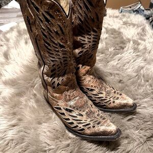 Brown and Black Western Cowboy Boots - Corral possibly.